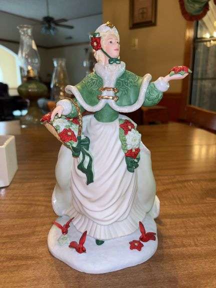 Lenox Katherine Princess Porcelain Figurine, 1999 Annual Christmas Princess limited edition…..10-1/2” tall image