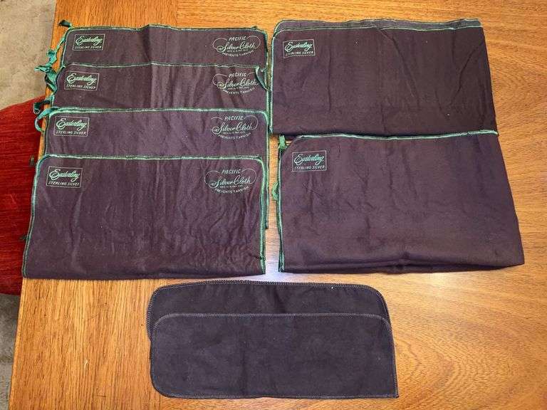 Grouping of Easterling Sterling Silver Cloth Tarnish-Proof Storage Bags image
