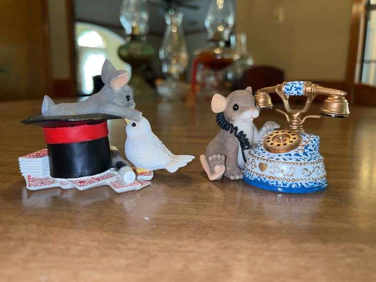 (2) Limited Edition Charming Tails by Fitz & Floyd…..left is 89/162 and right is 89/161…..see descrip for additional info image