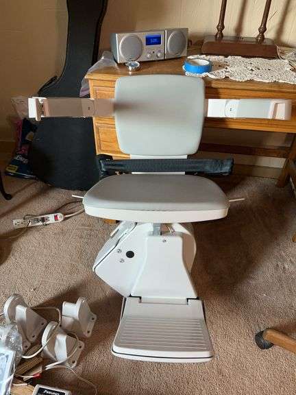 BRUNO brand stair lift…..assembly required…..unknown if complete image