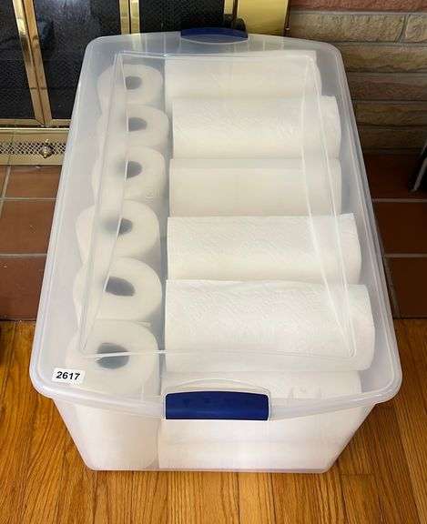 Large Tote of Paper Towels