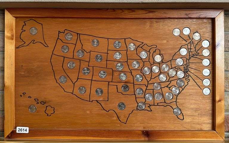 Wood United States Quarter Map