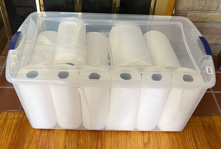 Large Tote of Paper Towels