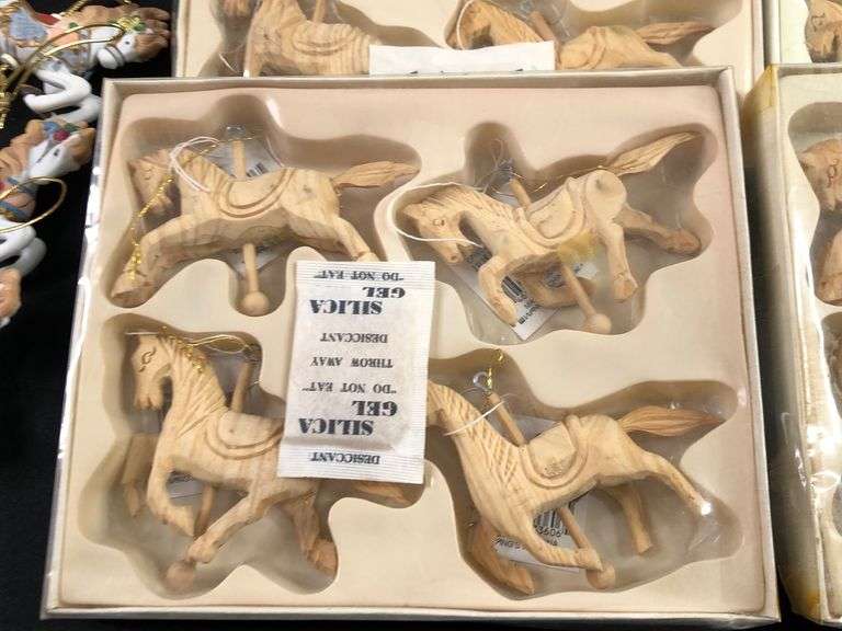 Large lot of Small Carousel Horses and Books