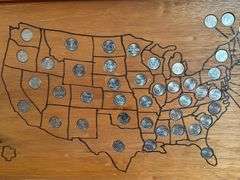 Wood United States Quarter Map