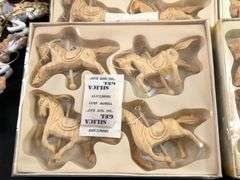 Large lot of Small Carousel Horses and Books