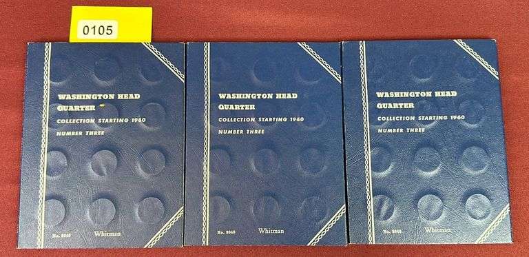 (3) Incomplete Washington Head Quarter Collection Number 3 Books