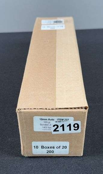 10mm Auto, 165 Gr. Bonded JHP Ammunition, 200 Count image