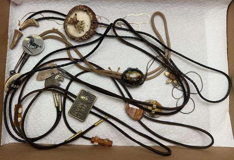 Arrow Head, Red Man, & Misc Bolo Ties image
