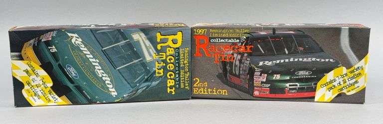 2 1997 Remington ‘Bullet’ limited Edition Collectable Race Car Tin 7 Box Variety Pack of 22 Cartridges, 700 Rounds image