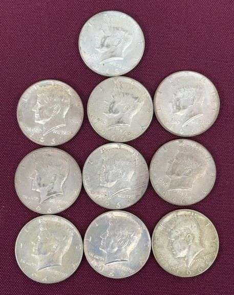 (10) Silver-Clad Kennedy Half Dollars image