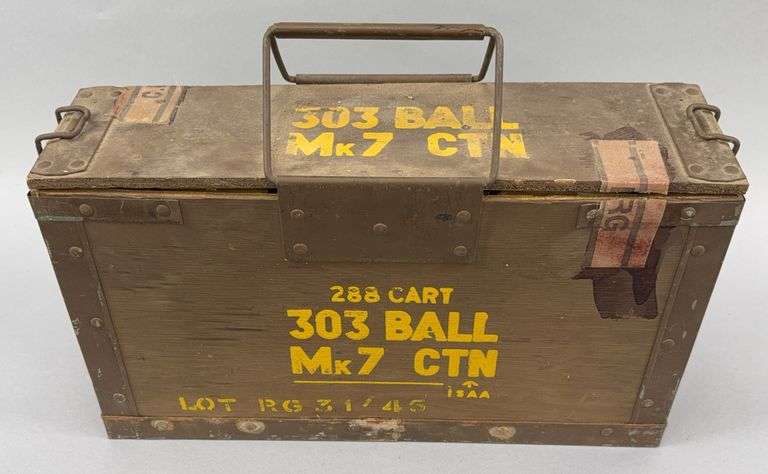 303 British Mk7 Ammunition & Ammo Crate, Approx. 474 Count image