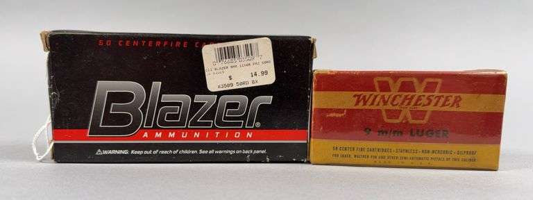 Winchester & Blazer 9mm Luger 115 Gr, Partial Boxes image