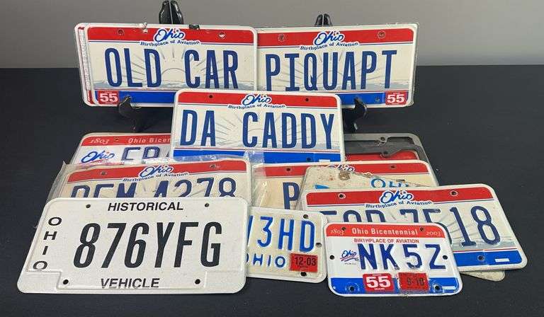 Stack of License Plates image