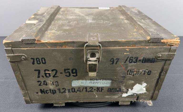 Wooden Crate of 7.62x59mm Ammunition (800 Rounds) image