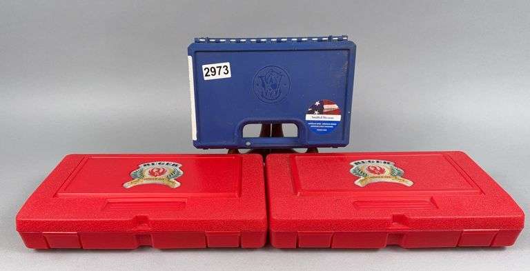 (2) Ruger & (1) S&W Pistol Cases image