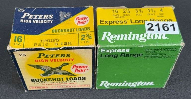 Peters 16 Ga. 2-3/4” Buckshot (10 Shells) & Remington 16 Ga. 2-3/4” 4 Shot (25 Shells) image