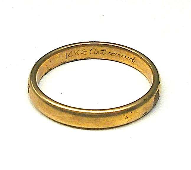"14K Art Carved" Gold Ring image