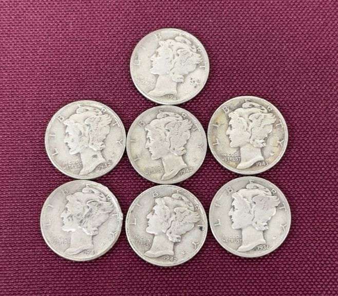 (7) Mercury Dimes image