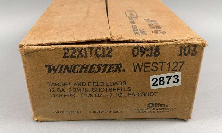 Winchester Target Loads 12 Ga. 2 3/4” 7 1/2 Shot , 250 Shot Shells image