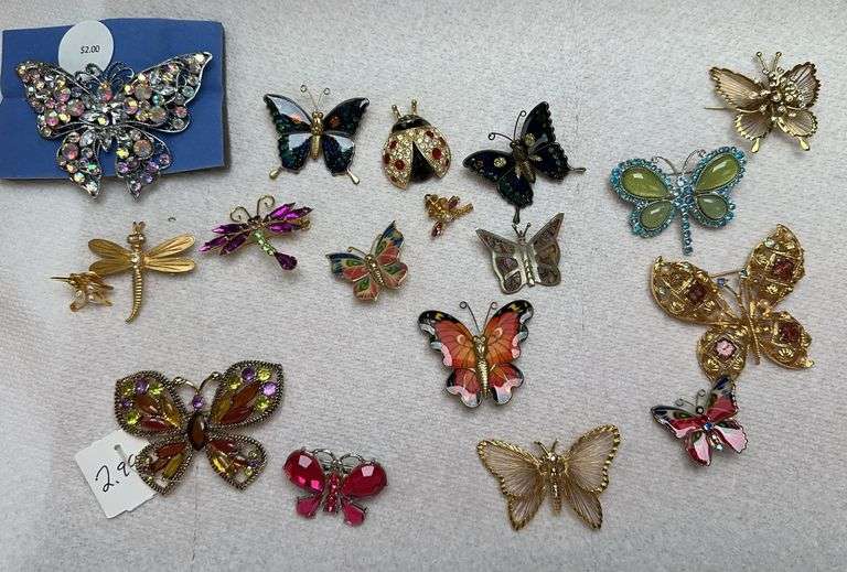 Butterfly & Assorted Broaches image