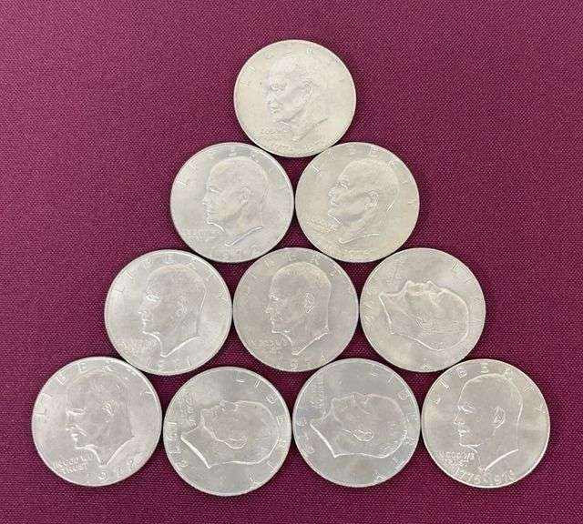 (10) Eisenhower Dollars image