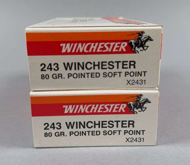 Winchester Super X 243 80Gr Centerfire Rifle Cartridges, 40 Count image