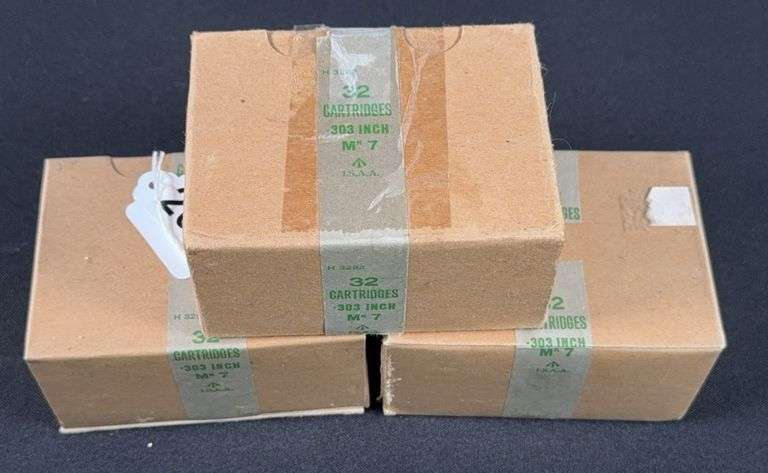 (3) Boxes of .303 British Ammo (96 Rounds) image