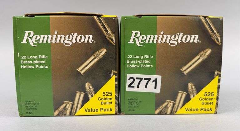 Remington .22 Cal Long Rifle Brass Plated Hollow Point, 1050 Count image