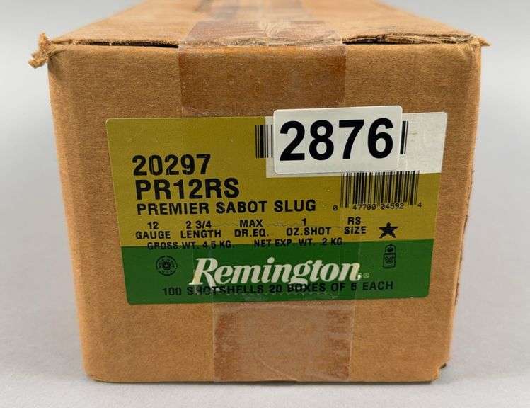 Remington Premier Sabot Slug 12 Ga. 2 3/4” Rifled Slug , 100 Shot shells image