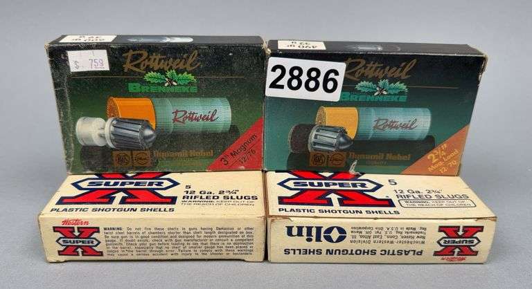 Rottweil & Western Super X 12 Ga. Slugs (4 Boxes) image