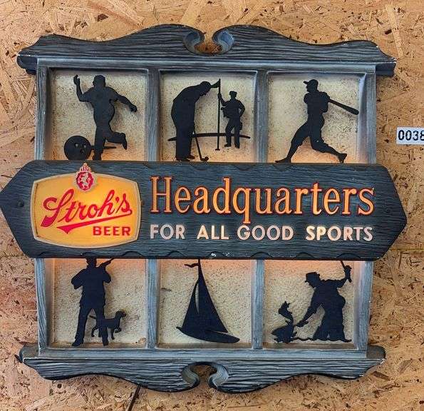 Strohs Beer Advertising Light image