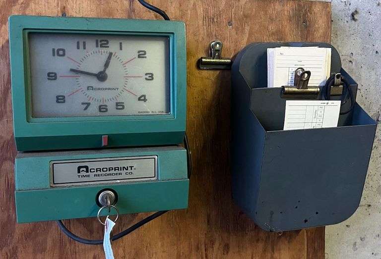 Acroprint Time clock and Time Card Holder image
