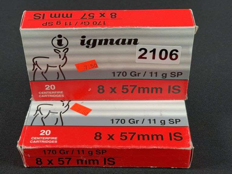 Igman 8 x 57 MM IS 170 Gr, 40 Count image