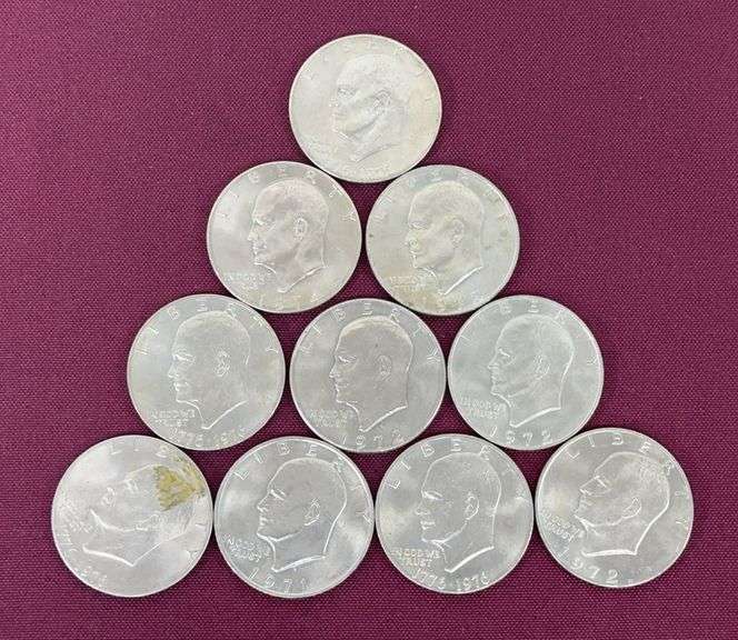 (10) Eisenhower Dollars image