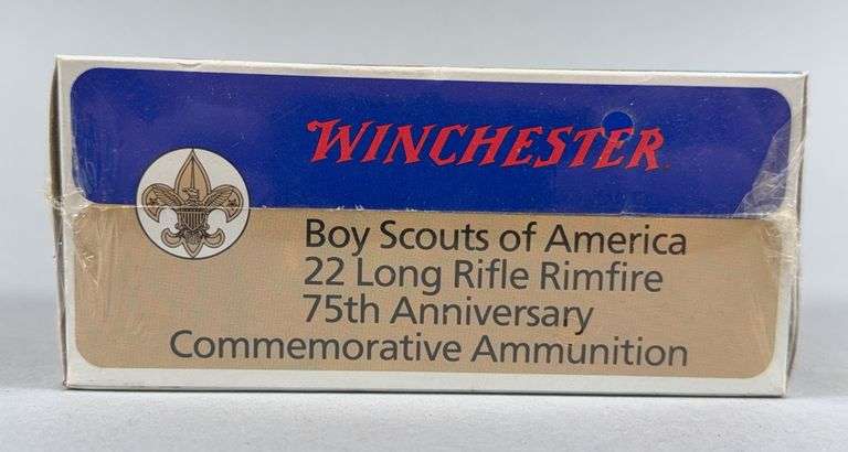 Winchester Boy Scout Of America 22 LR RimFire 75th Anniversary Commemorative Ammunition, 500 Rounds image