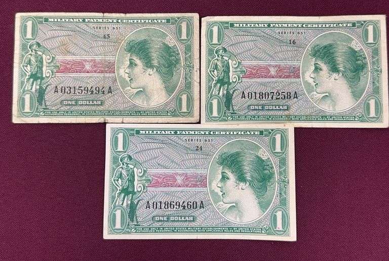 (3) Military Payment Certificates image