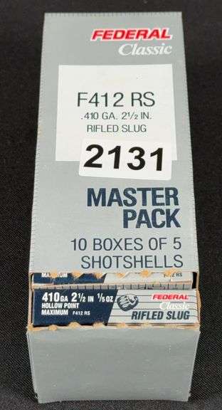 Federal Classic “Master Pack” .410 2 1/2” Rifled Slugs, 50 Count image