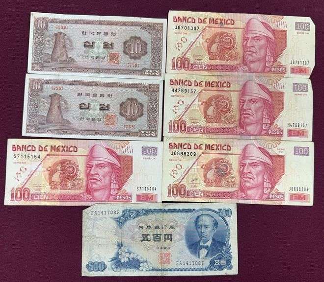 Assortment of Foreign Bills image