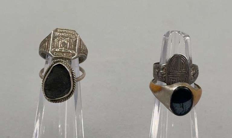 (4) Unmarked Silver? Rings image