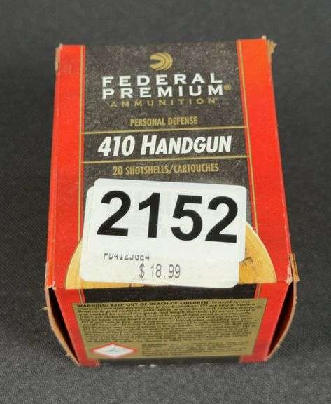 Federal .410 Handgun 2-1/2” Personal Defense 4-Shot, 20 Shot Shells image