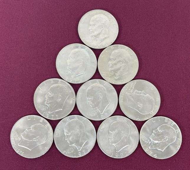 (10) Eisenhower Dollars image