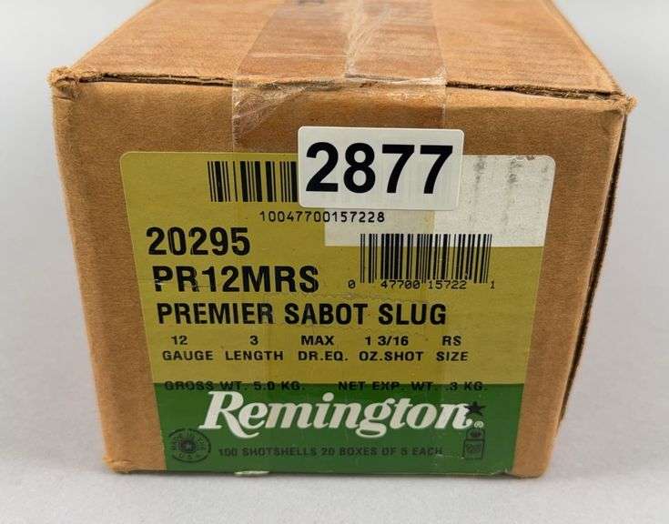 Remington Premier Sabot Slug 12 Ga. 3” Rifled Slug , 100 Shot shells image
