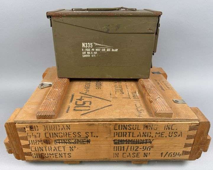 Wooden Ammo Crate & Ammo Can image