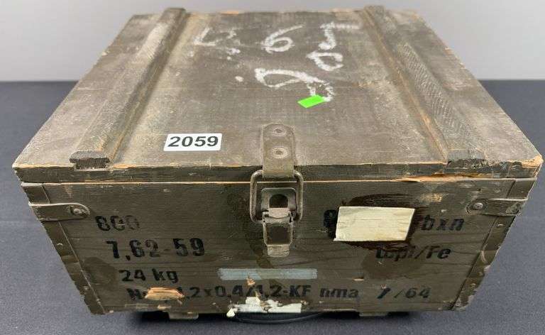 Wooden Crate of 7.62x59mm Ammunition (800 Rounds) image