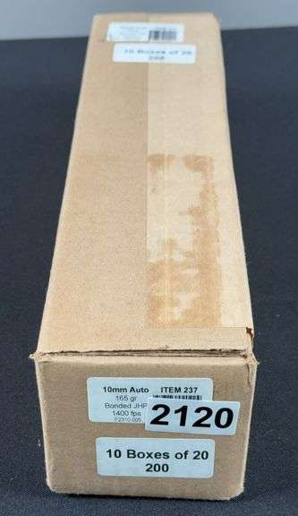 10mm Auto, 165 Gr. Bonded JHP Ammunition, 200 Count image