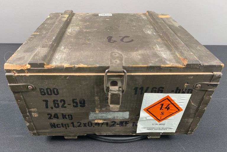 Wooden Crate of 7.62x59mm Ammunition (800 Rounds) image