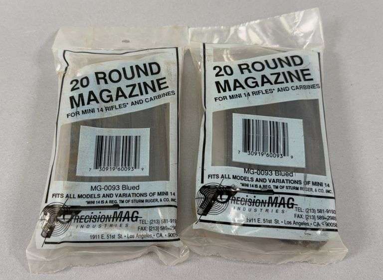 Pair of New 20 Round Mini 14 Magazines image