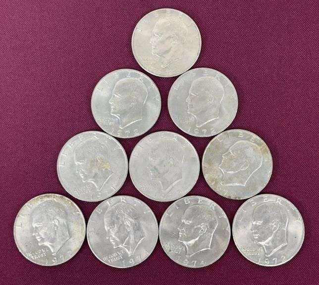 (10) Eisenhower Dollars image