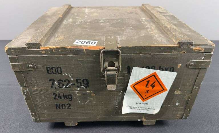 Wooden Crate of 7.62x59mm Ammunition (800 Rounds) image